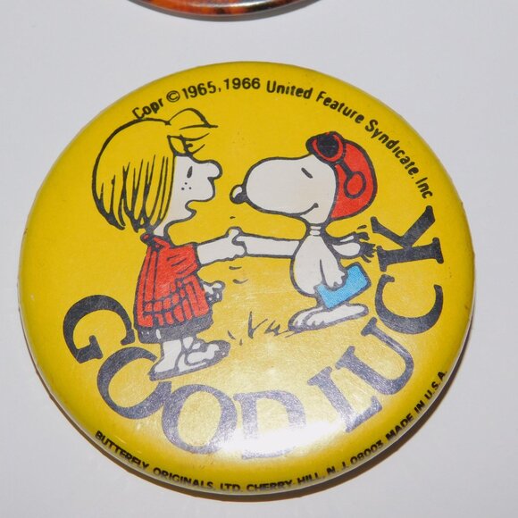 Lot 4 Vintage 80s Pinback Button Gremlins ALF Peanuts Roger Rabbit TV MOVIE - Picture 4 of 7